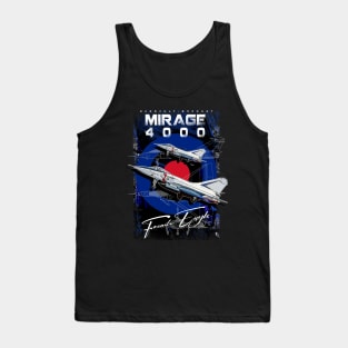 Dassault Mirage 4000 French Vintage long-range interceptor Fighterjet Aircraft Tank Top